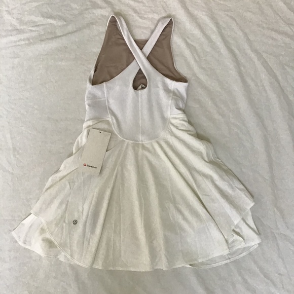 LuLuLemon sz 4 Court Crush Dress White NWT - Picture 7 of 8